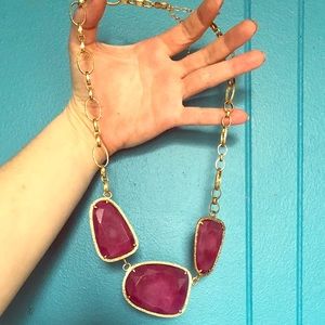 Kendra Scott Pink Quartzite Statement Necklace